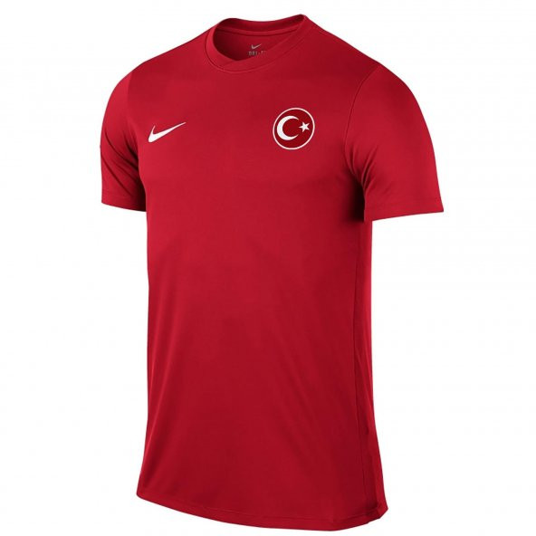 Nike Milli Takım Baskılı Erkek Tişört 725891 Kırmızı