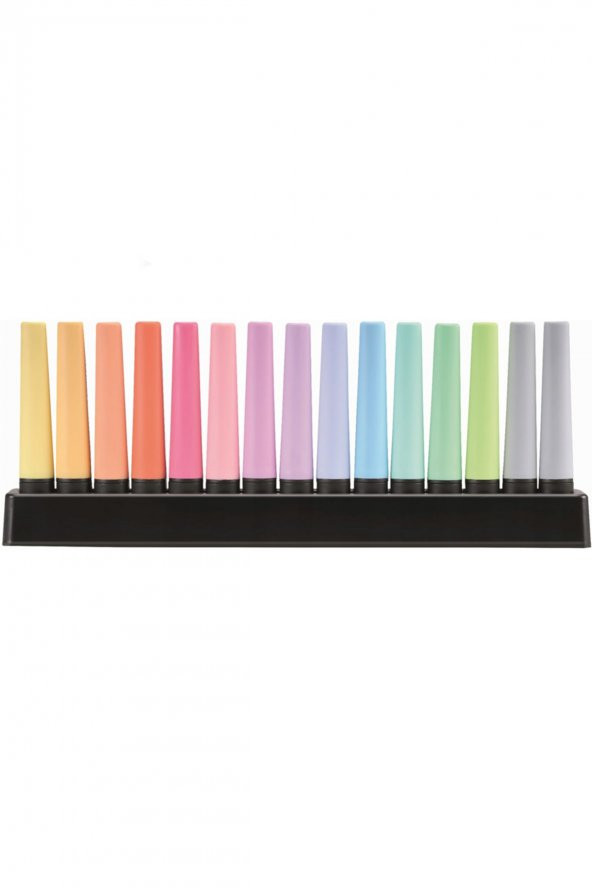 Boss Original Fosforlu Kalem Yeni Masa Seti 15 Karışık Pastel Renk - 3
