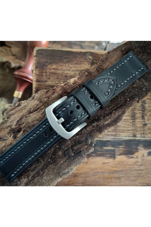 El Yapımı Deri Saat Kordonu - 2