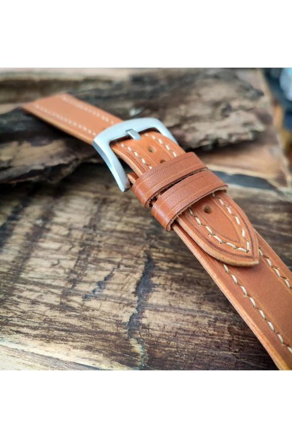 El Yapımı Deri Saat Kordonu - 2