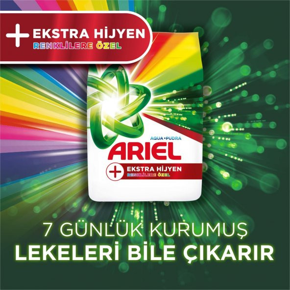 Ariel Toz Çamaşır Deterjanı Aqua Pudra Oxi Ekstra Hijyen Renklilere Özel 5.5 kg - 3
