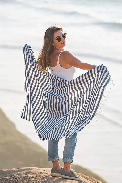 Stripe 75x150 cm Ultra Soft Plaj Havlusu - 7