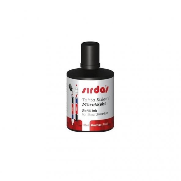 Sırdaş Tahta Kalemi Mürekkebi 100 Ml Kırmızı