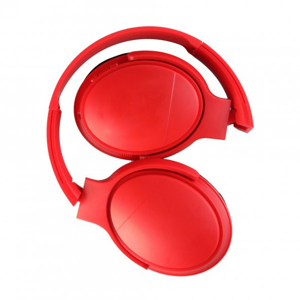 Mf Product 0236 Kablosuz Kulak Üstü Bluetooth Kulaklık Kırmızı - 3