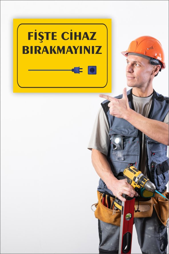 karbonsoft Prize Takılı Cihaz Bırakmayınız Uyarı Levhası