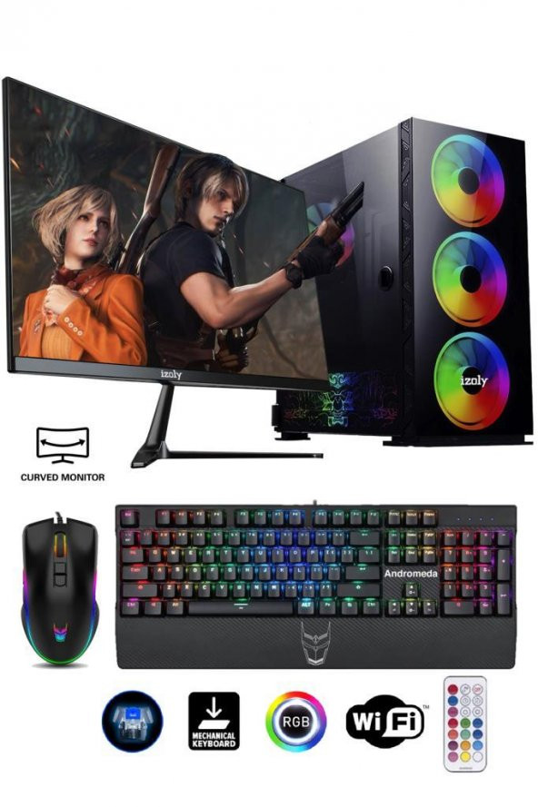 İzoly Altairus X i3-10100F 8GB 512GB M.2 NVMe 1660S 6GB 24" Oyuncu Masaüstü Bilgisayarı ürün görseli 1