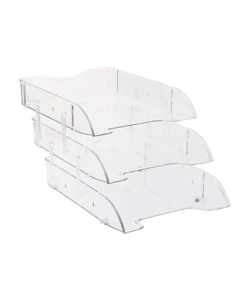Kraf Evrak Rafı 3lü Şeffaf 829G - 2
