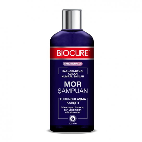 Biocure Mor Şampuan 400ml Turunculaşma Karşıtı