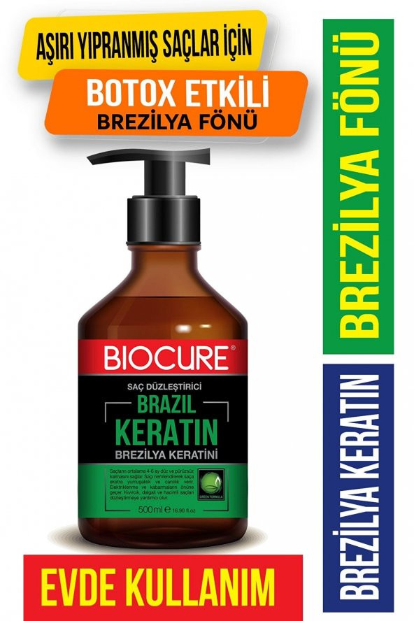 Biocure Saç Düzleştirici Brezilya Keratini 500ml