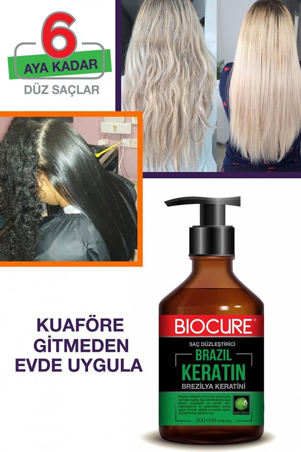Biocure Saç Düzleştirici Brezilya Keratini 500ml - 2