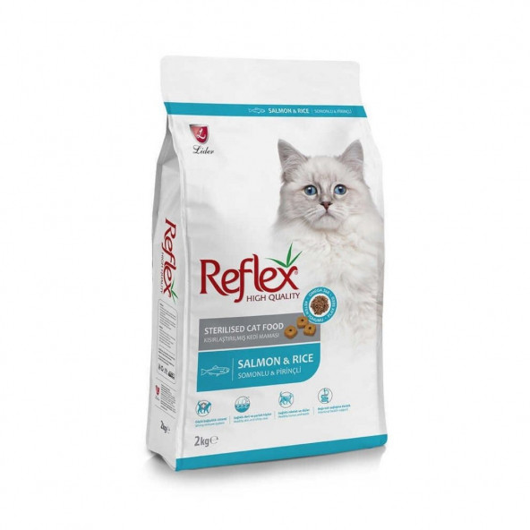 Reflex Kısırlaştırılmış Somonlu Pirinçli 2 kg Yetişkin Kedi Maması