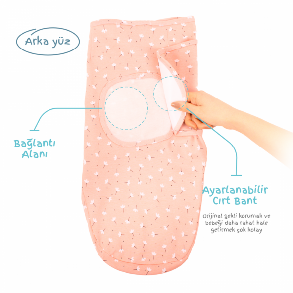 Sevi Bebe İnterlok Bebe Kundak Bahar Desen - 2