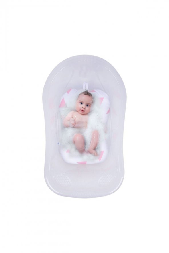 Sevi Bebe Cozy Banyo Minderi Pembe Üçgen - 2