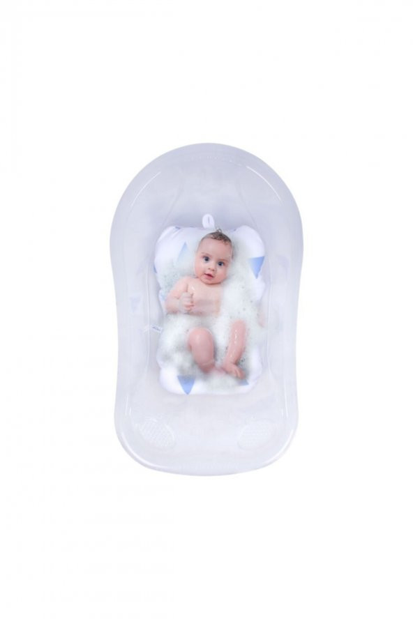 Sevi Bebe Cozy Banyo Minderi Mavi Üçgen - 2