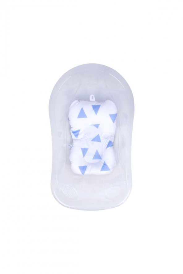 Sevi Bebe Cozy Banyo Minderi Mavi Üçgen - 3