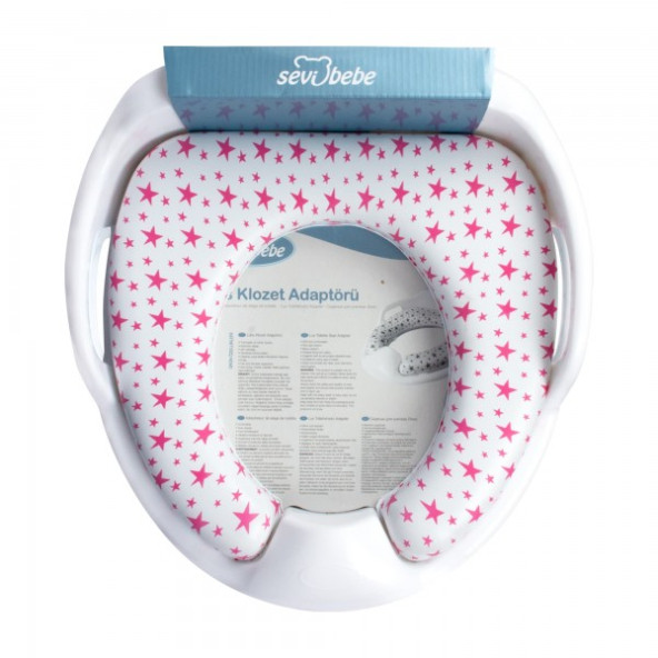 Sevi Bebe Lüks Klozet Adaptörü Pembe Yıldız - 6