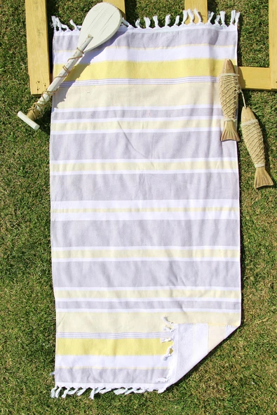 %100 Pamuk Outlet 70x150 Plaj Havlusu - 1