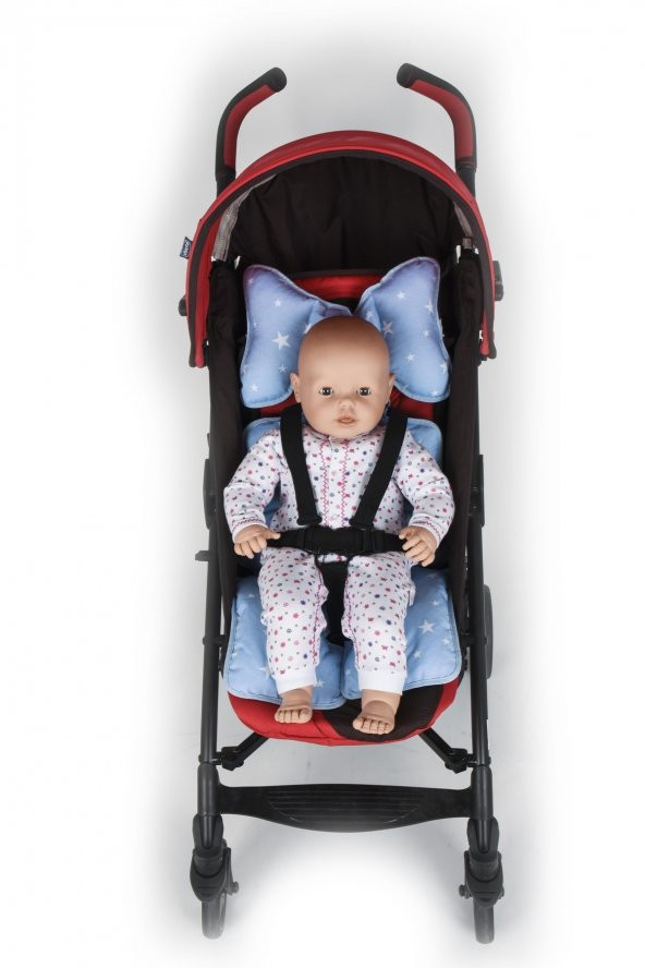 Sevi Bebe Puset Ve Oto Koltuğu Minderi Mavi Yıldız - 3