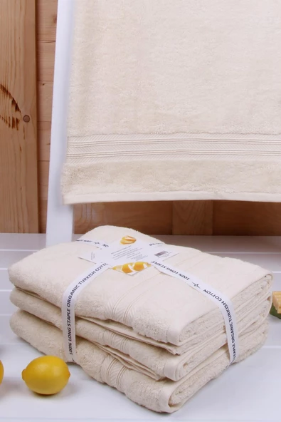 Limon Kabuğu Bitkisel Organik Boyama 4'lü 76x137 Havlu - Resim 11