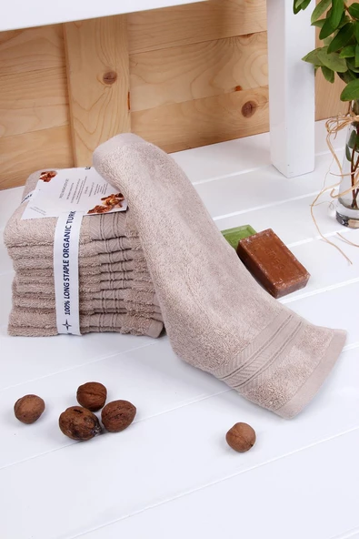 Limon kabuğu Bitkisel Organik Boyama 12'li 33X33 Havlu - Resim 2