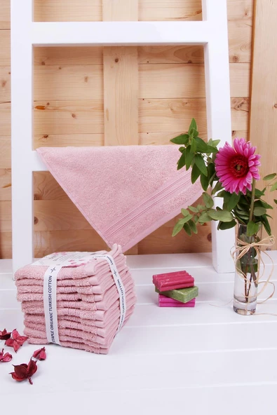 Limon kabuğu Bitkisel Organik Boyama 12'li 33X33 Havlu - Resim 4