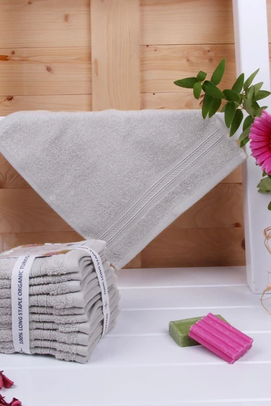 Limon kabuğu Bitkisel Organik Boyama 12'li 33X33 Havlu - Resim 9