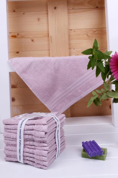 Limon kabuğu Bitkisel Organik Boyama 12'li 33X33 Havlu - Resim 10