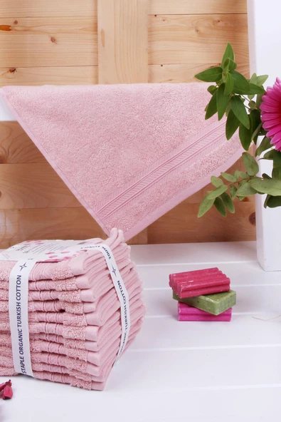 Limon kabuğu Bitkisel Organik Boyama 12'li 33X33 Havlu - Resim 6