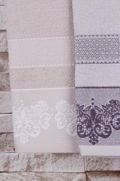 %100 Pamuk 3'lü 40x50 Misafir Havlu Seti - Resim 4