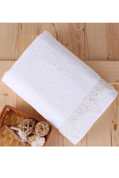 El Örmesi Dantelli Bambu 76X137 Havlu - 3