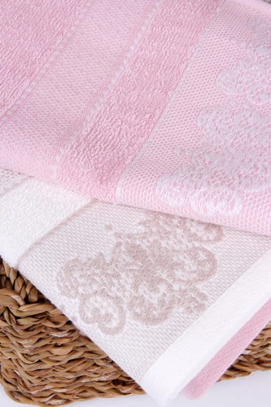 %100 Pamuk 3'lü 40x50 Misafir Havlu Seti - Resim 9