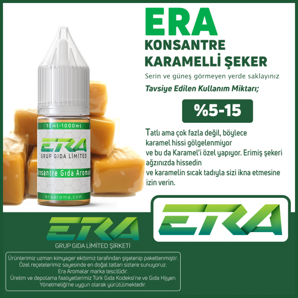 ERA Karamelli Şeker Aroma 10 ML