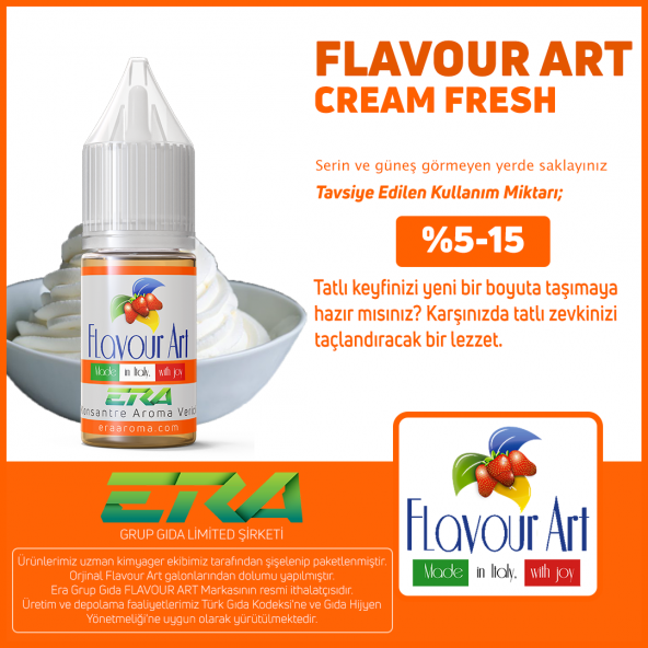 Flavour Art Cream Fresh Aroma 10 ML