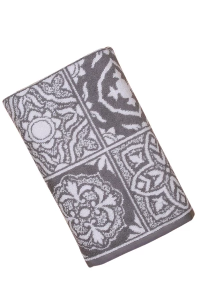 %100 Pamuk Jakarlı 100X150 Banyo Havlusu - Resim 3