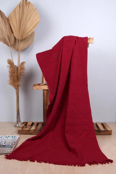 %100 Pamuk 70x150 Yazı Jakarlı Plaj Havlusu - 7