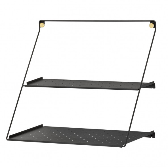 32407ES MODERN ASKILI YÜKSEK KALİTE İKİLİ RAF 32X61X53CM - 5