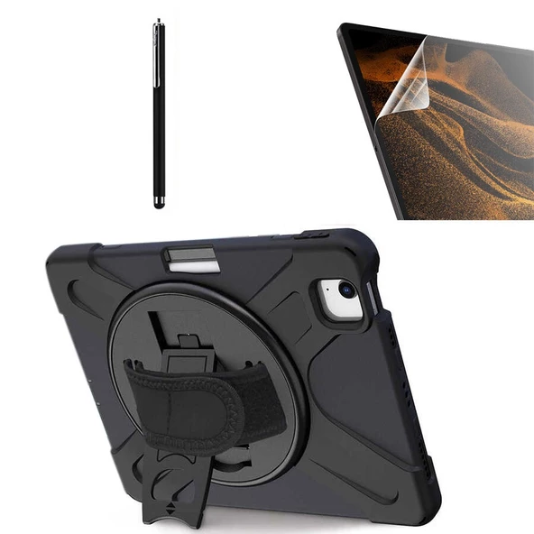 Gpack Apple iPad Air 10.9 2022 5.Nesil Kılıf Defender Tablet Tank Koruma Standlı df22  Nano  Kalem