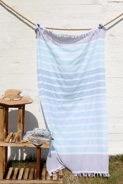 %100 Pamuk 90x170 Peştemal Plaj Havlusu - Resim 3