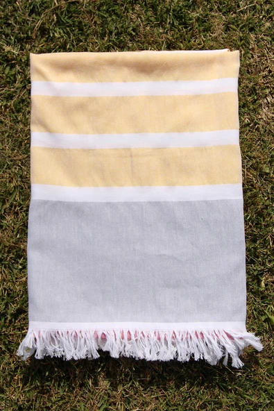 %100 Pamuk 90x170 Peştemal Plaj Havlusu - Resim 2