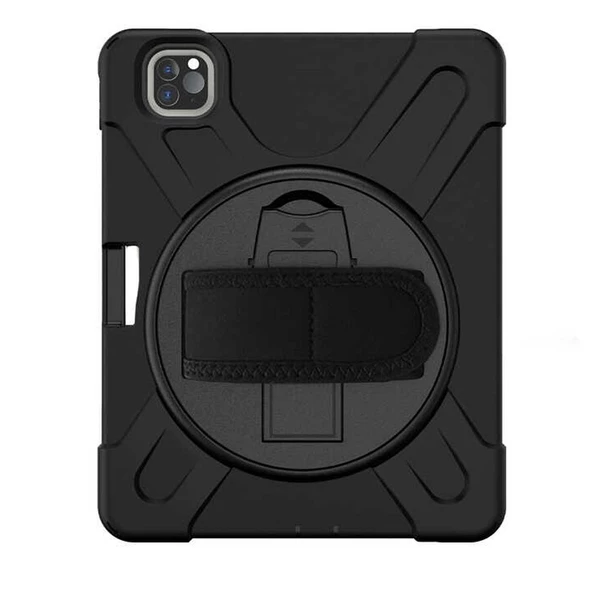 Gpack Apple iPad Pro 11 2020 2.Nesil Kılıf Defender Tablet Tank Koruma Standlı df2
