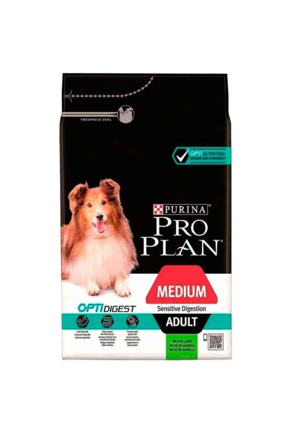 PRO PLAN Adult Digestion Yetişkin Kuzu Etli Köpek Maması 14 Kg