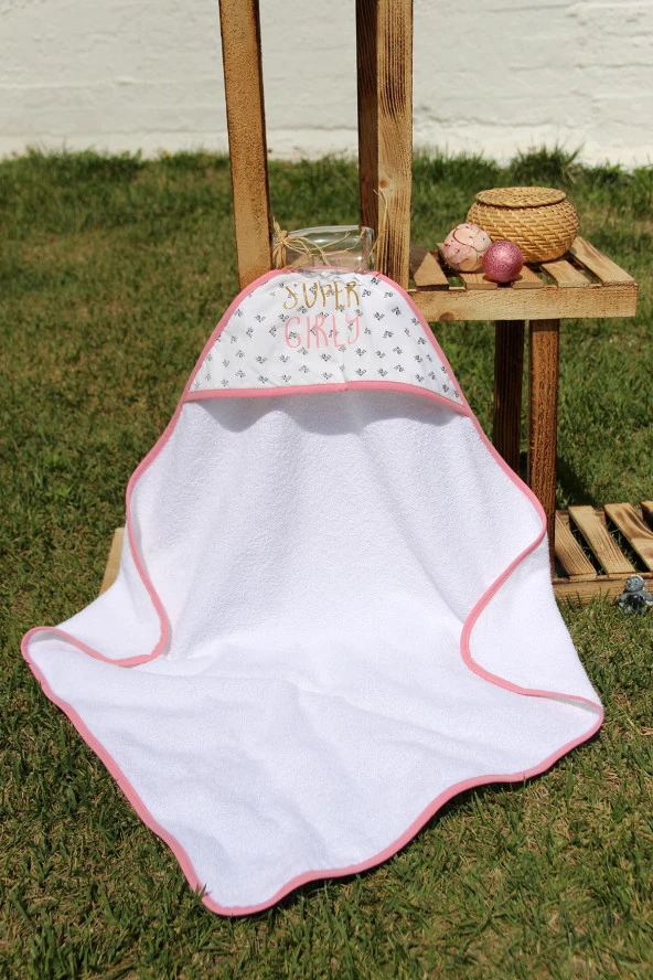 Super Girl Nakışlı 75x75 Bebek Kundak ürün görseli 1