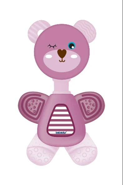 Bebedor Sevimli Ayıcık Çıngıraklı Sulu Dişlik 518 Mor