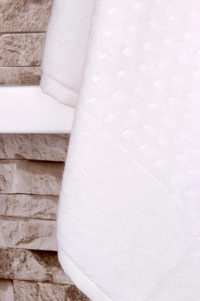 Outlet %100 Pamuk 75x140 Jakarlı Banyo Havlusu - 10