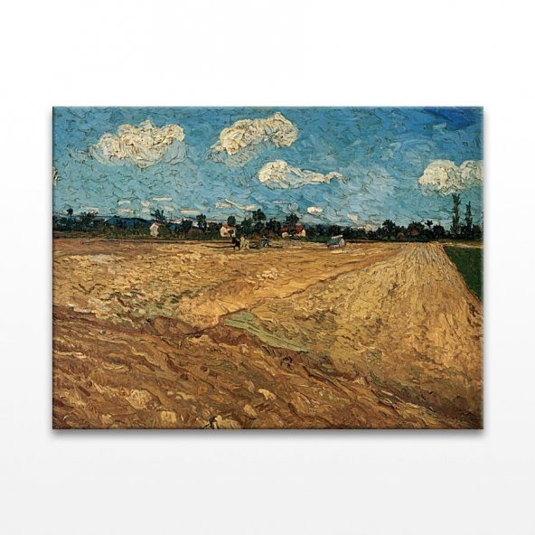 Van Gogh Sürülmüş Tarla Kanvas Tablo - 1