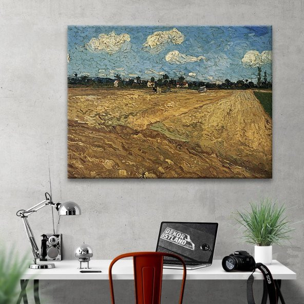 Van Gogh Sürülmüş Tarla Kanvas Tablo - 2