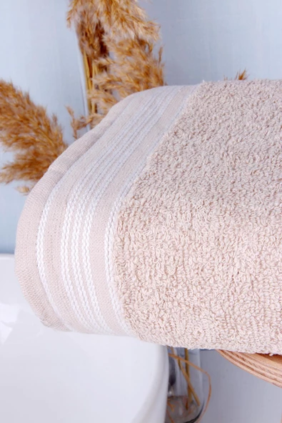 %100 Pamuk 65x130 Banyo Havlusu - Resim 4