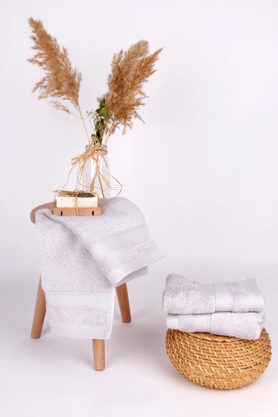 %100 Pamuk 3'lü 30x50 Misafir/El Havlusu - Resim 7