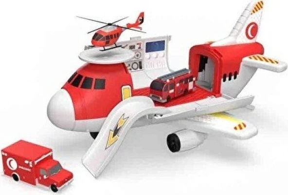 Oyuncak Itfaiye Uçak Garajı Seti 2912