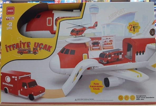 Oyuncak Itfaiye Uçak Garajı Seti 2912 - 2